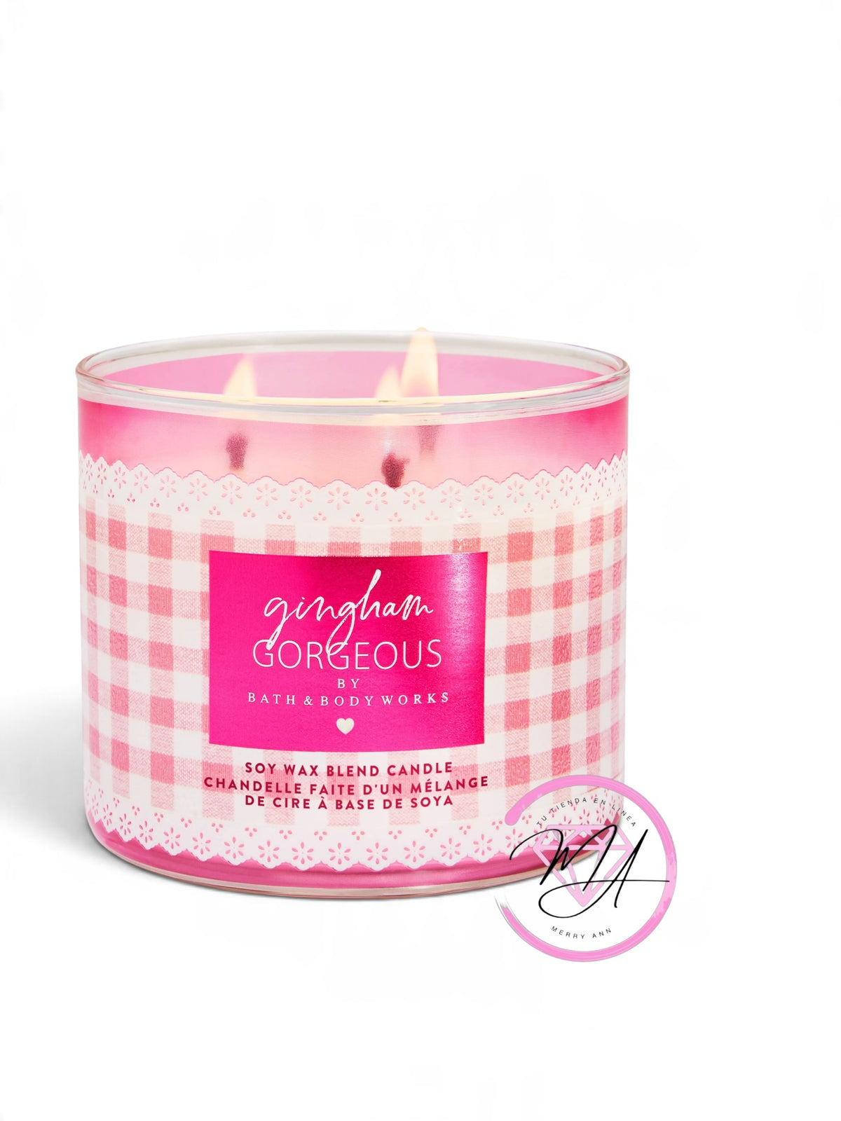 Vela 3 Mechas Gingham gorgeous