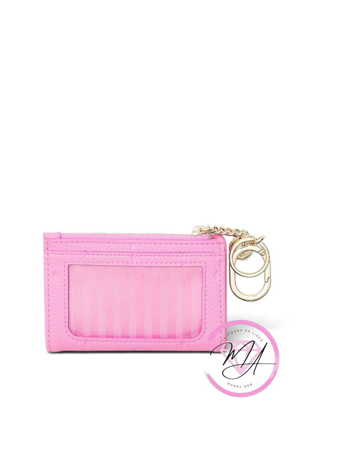 Llavero con tarjetero plegable Rosa