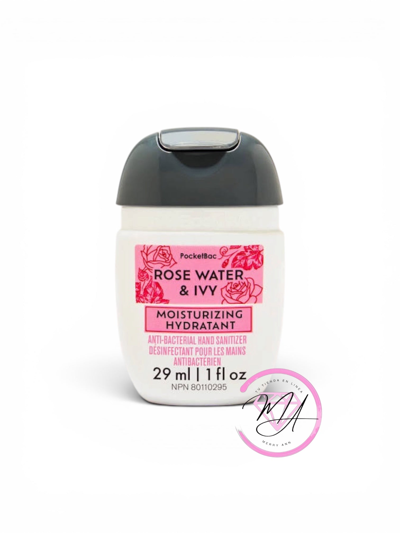 Gel Antibacterial Rose Water & Ivy Humectante
