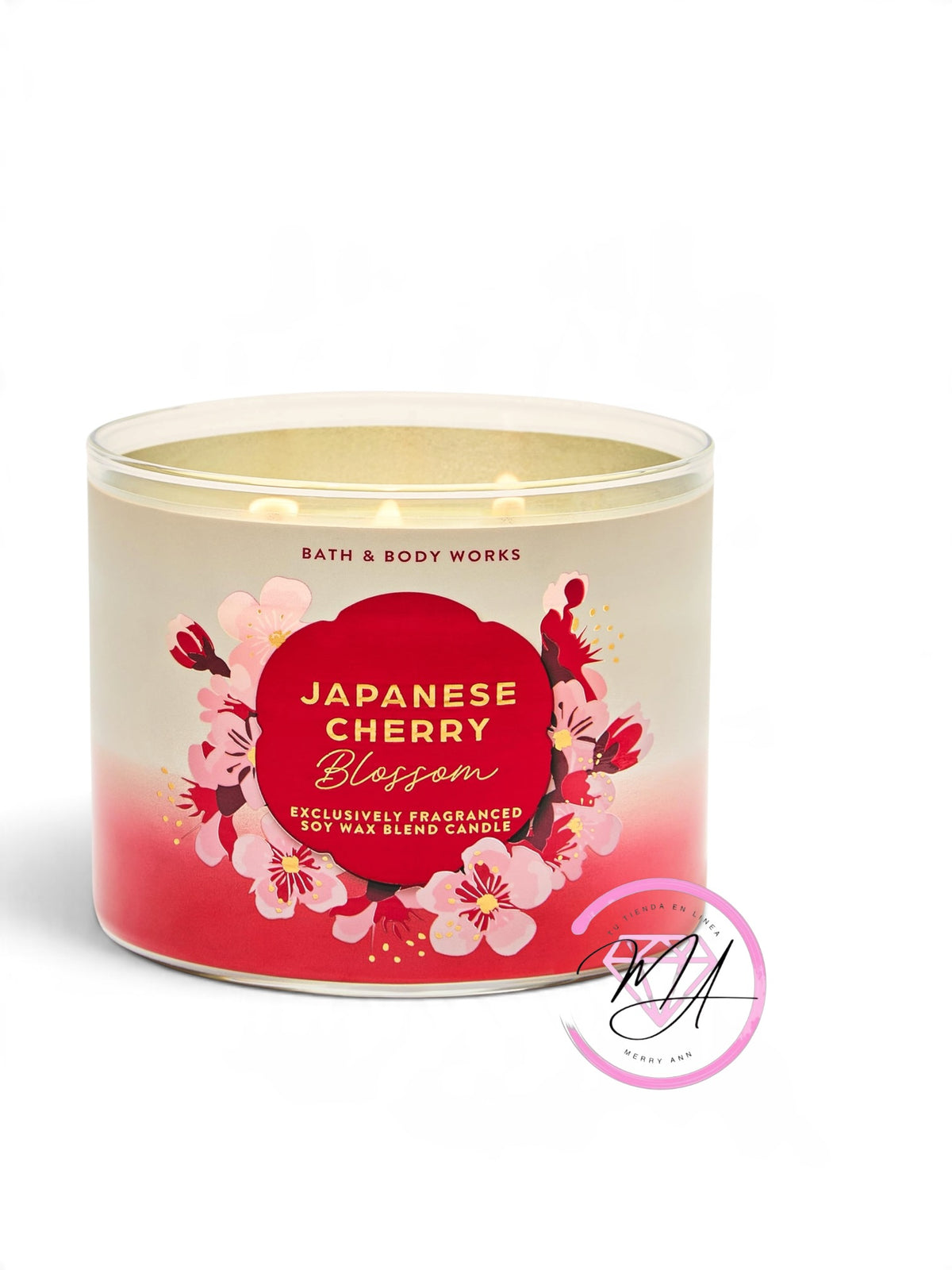 Vela 3 Mechas Japanesse cherry blossom