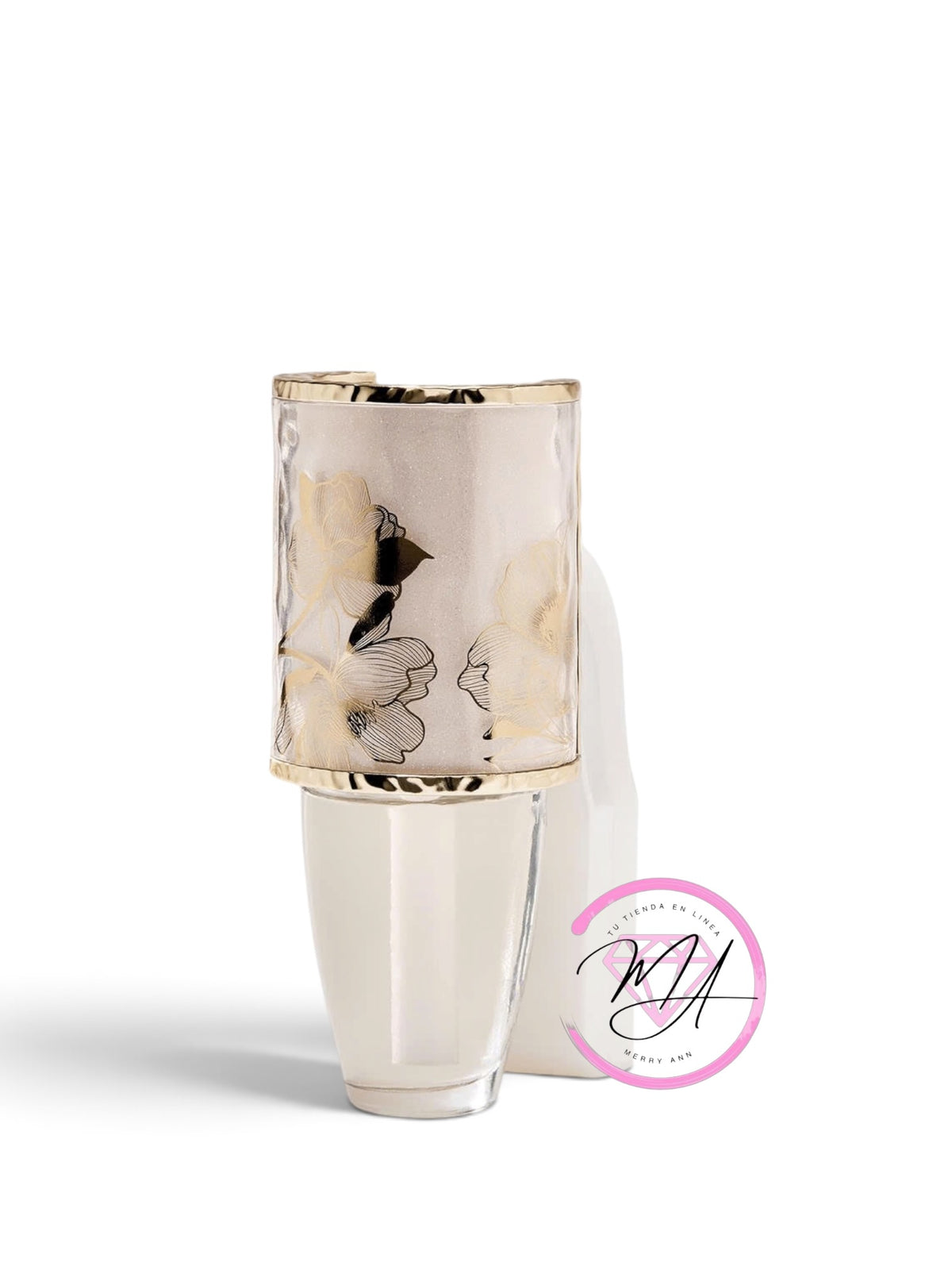 Difusor Flores doradas c/luz y control scent
