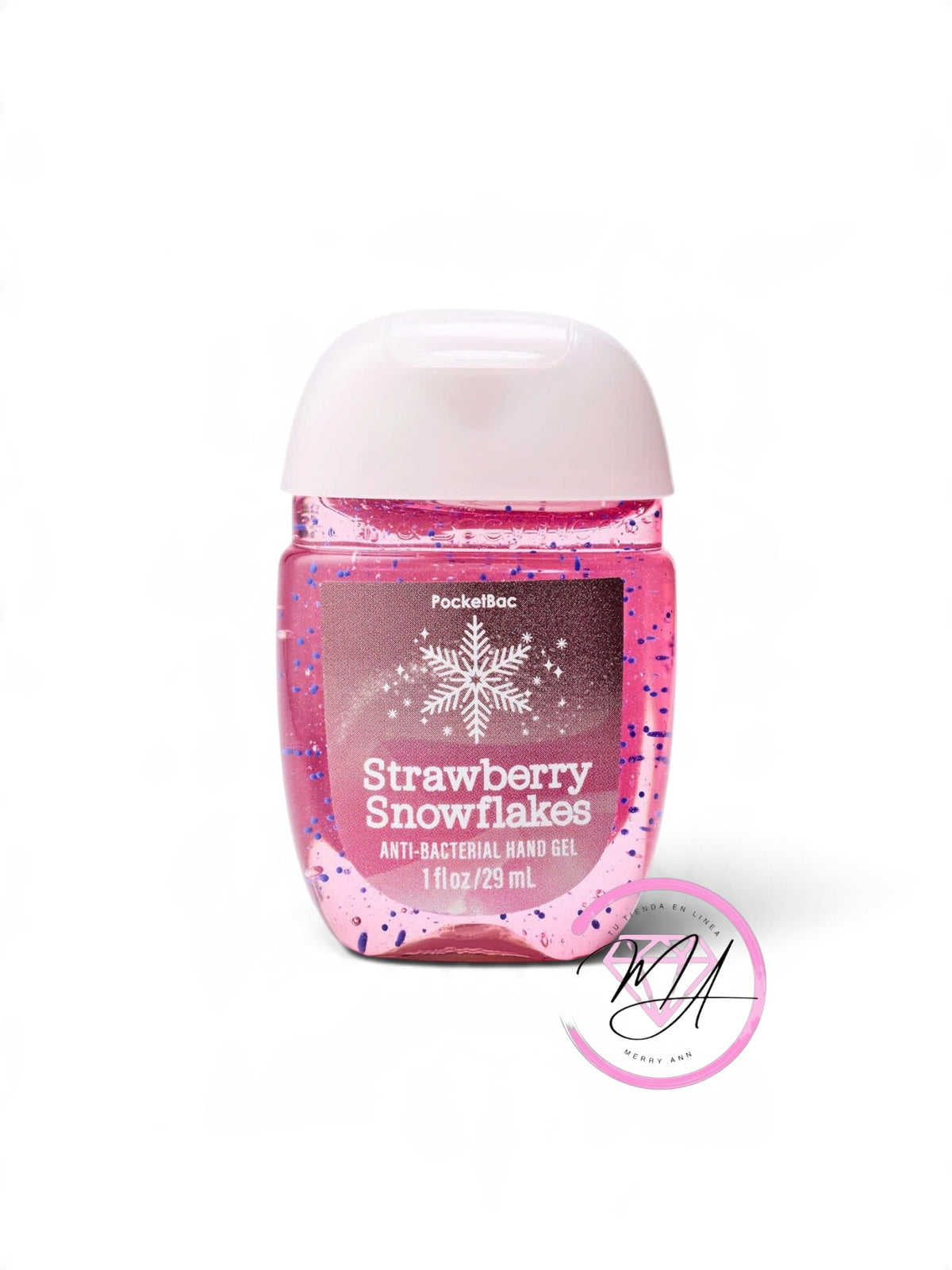 Gel Antibacterial Strawberry Snowflakes