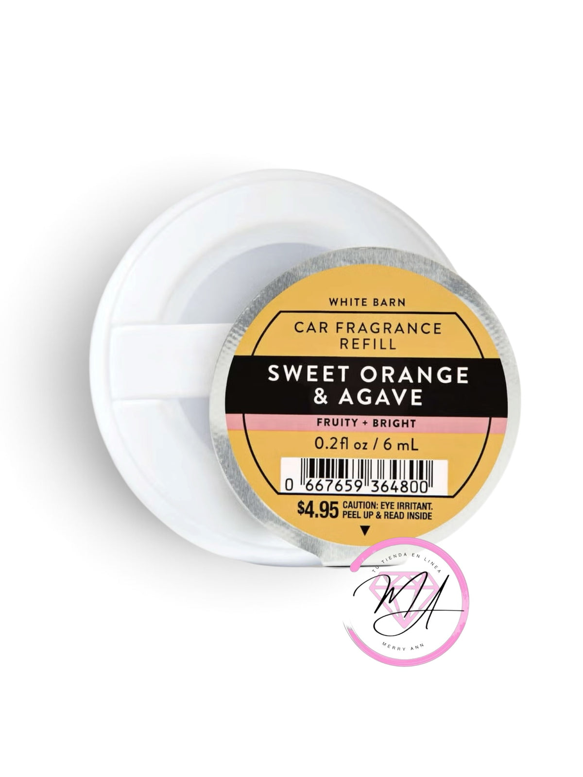Car Fragrance Refill Sweet Orange & Agave