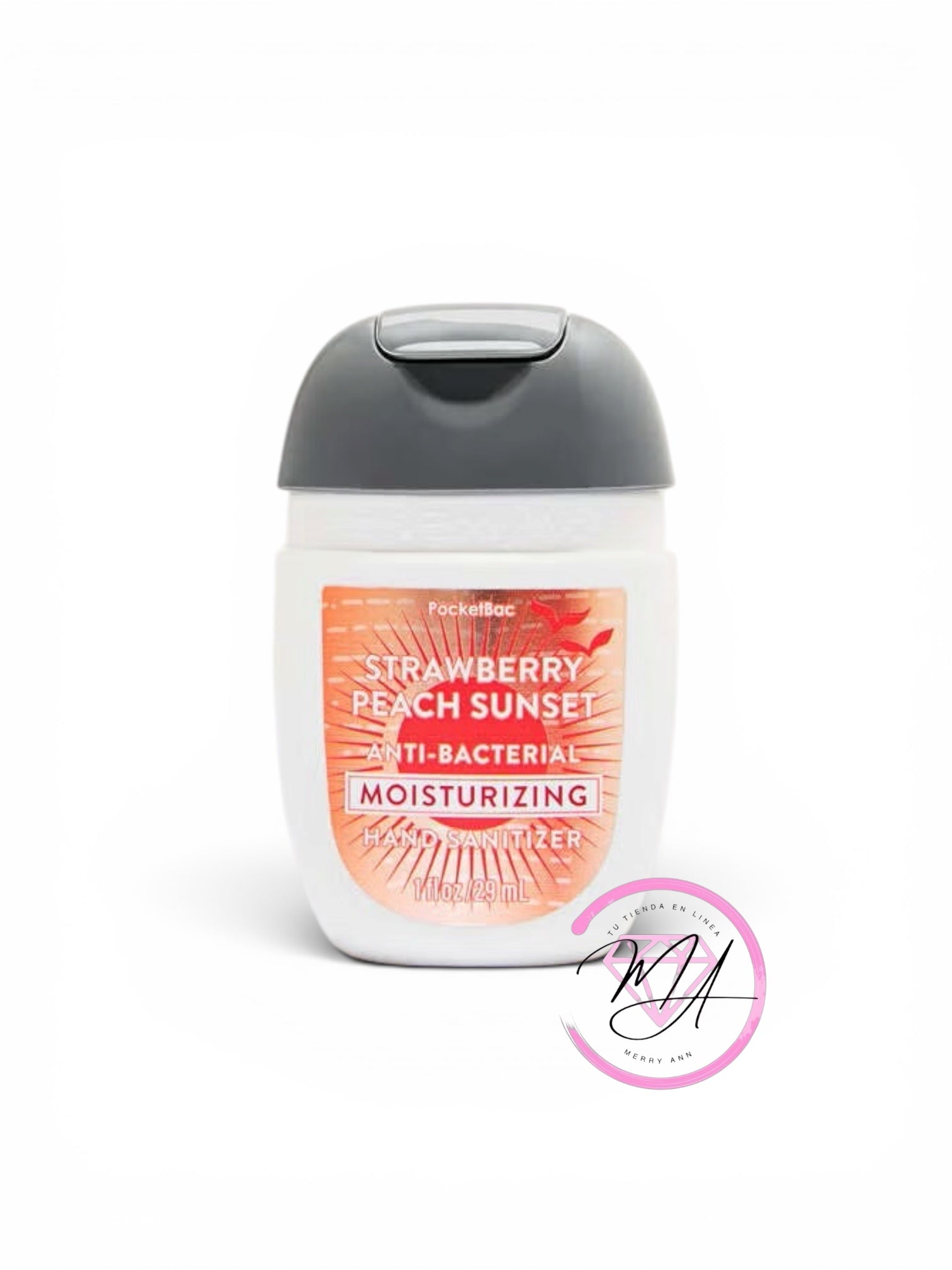 Gel Antibacterial Strawberry Peach Sunset Humectante