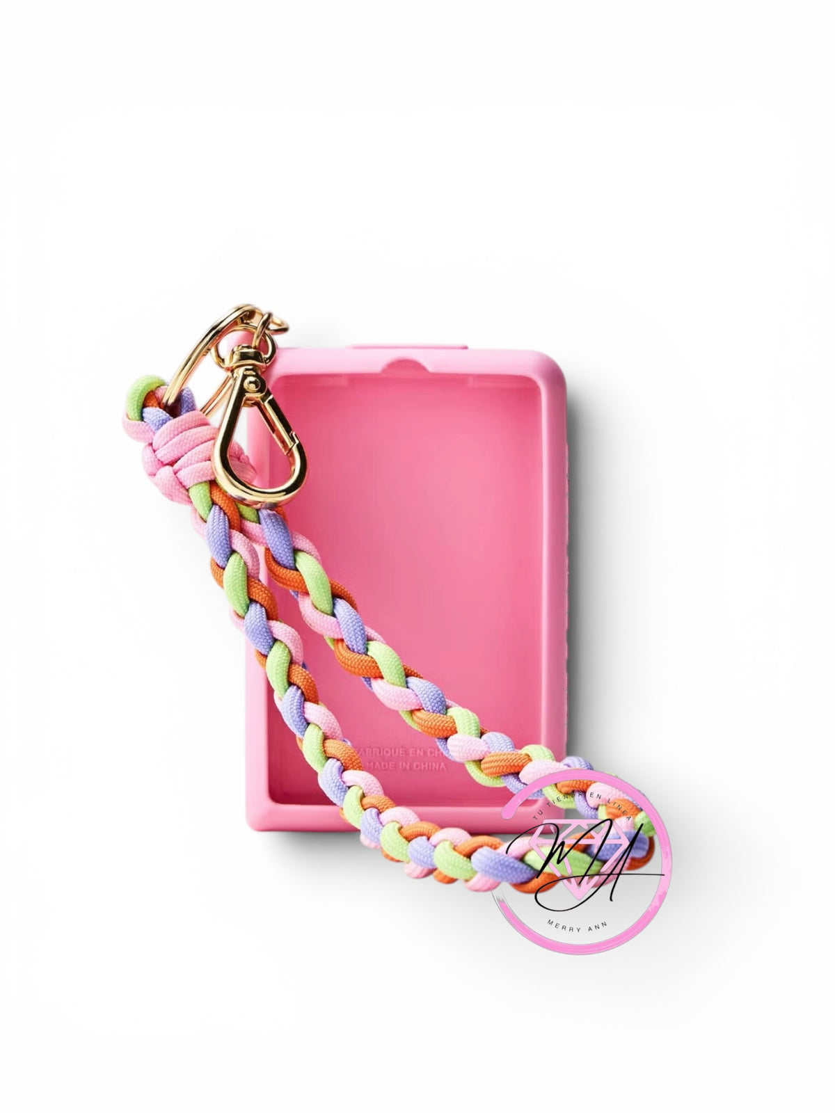 Holder Rosa para spray cuadrado