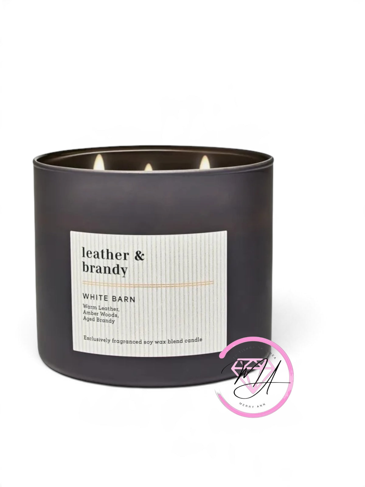 Vela 3 Mechas Leather & brandy