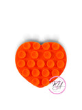 Ventosa para celular NARANJA corazón