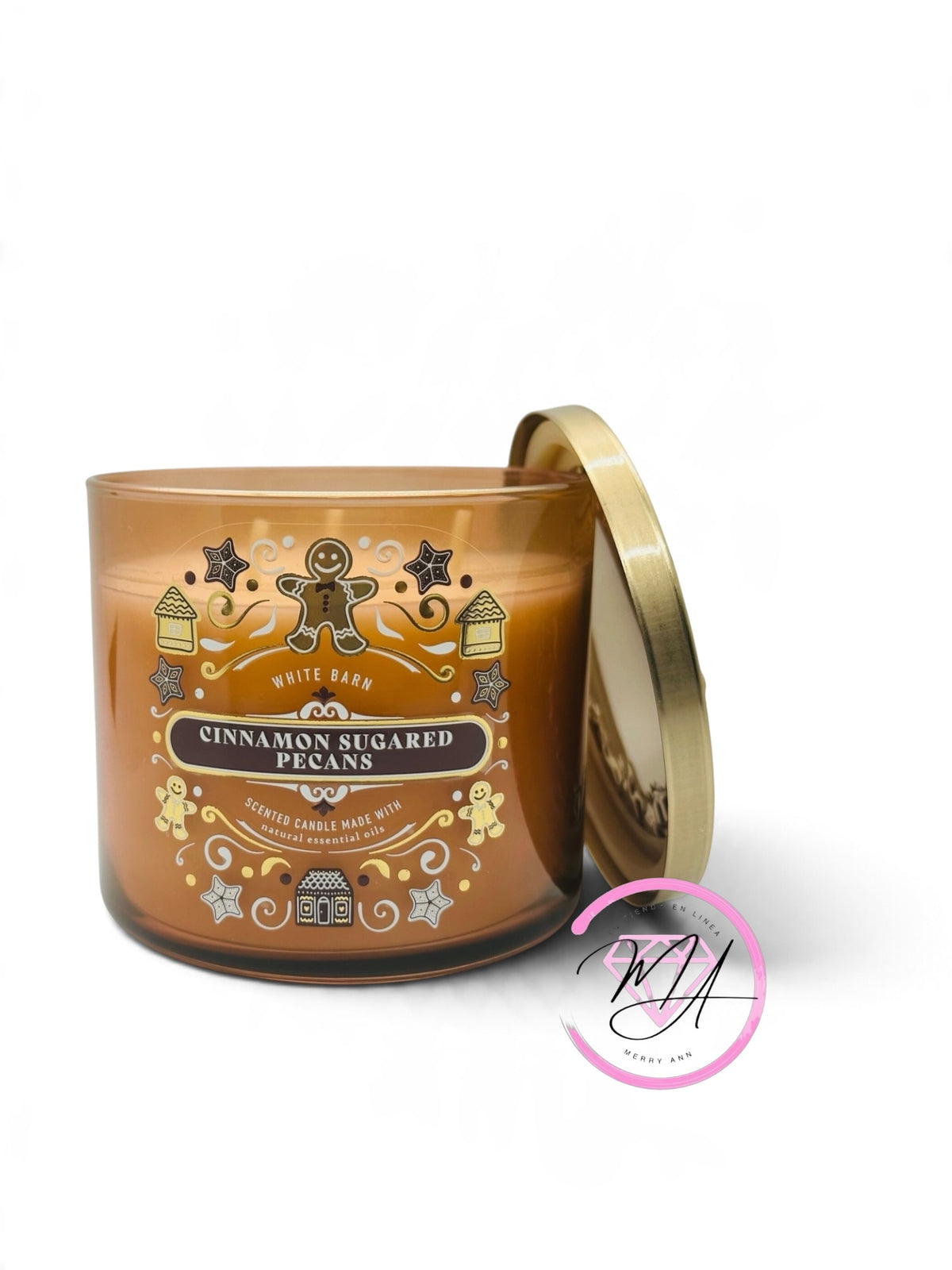 Vela 3 Mechas Cinnamon sugared pecans