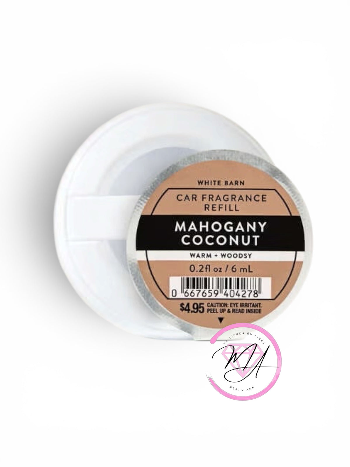 Car Fragrance Refill Mahogany Coconut