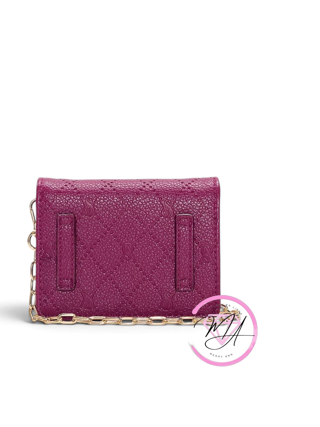 Billetera convertible con cadena Rosa