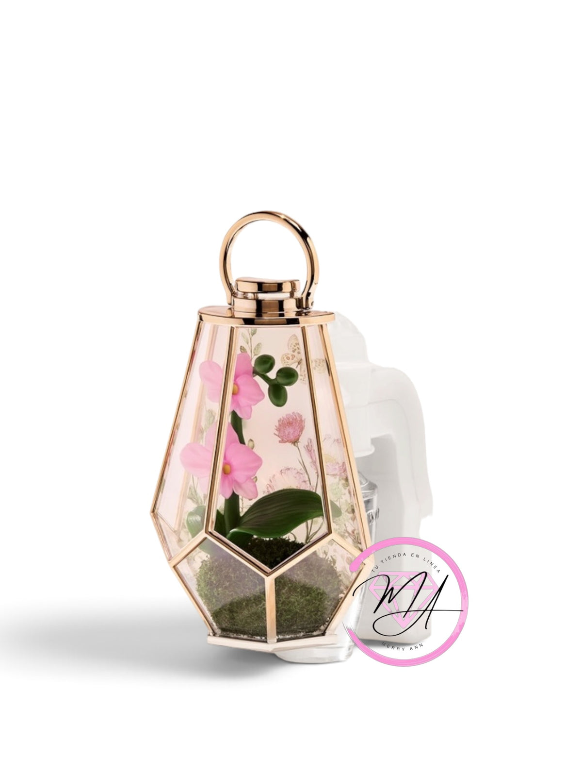 Difusor Vitral flores rosas