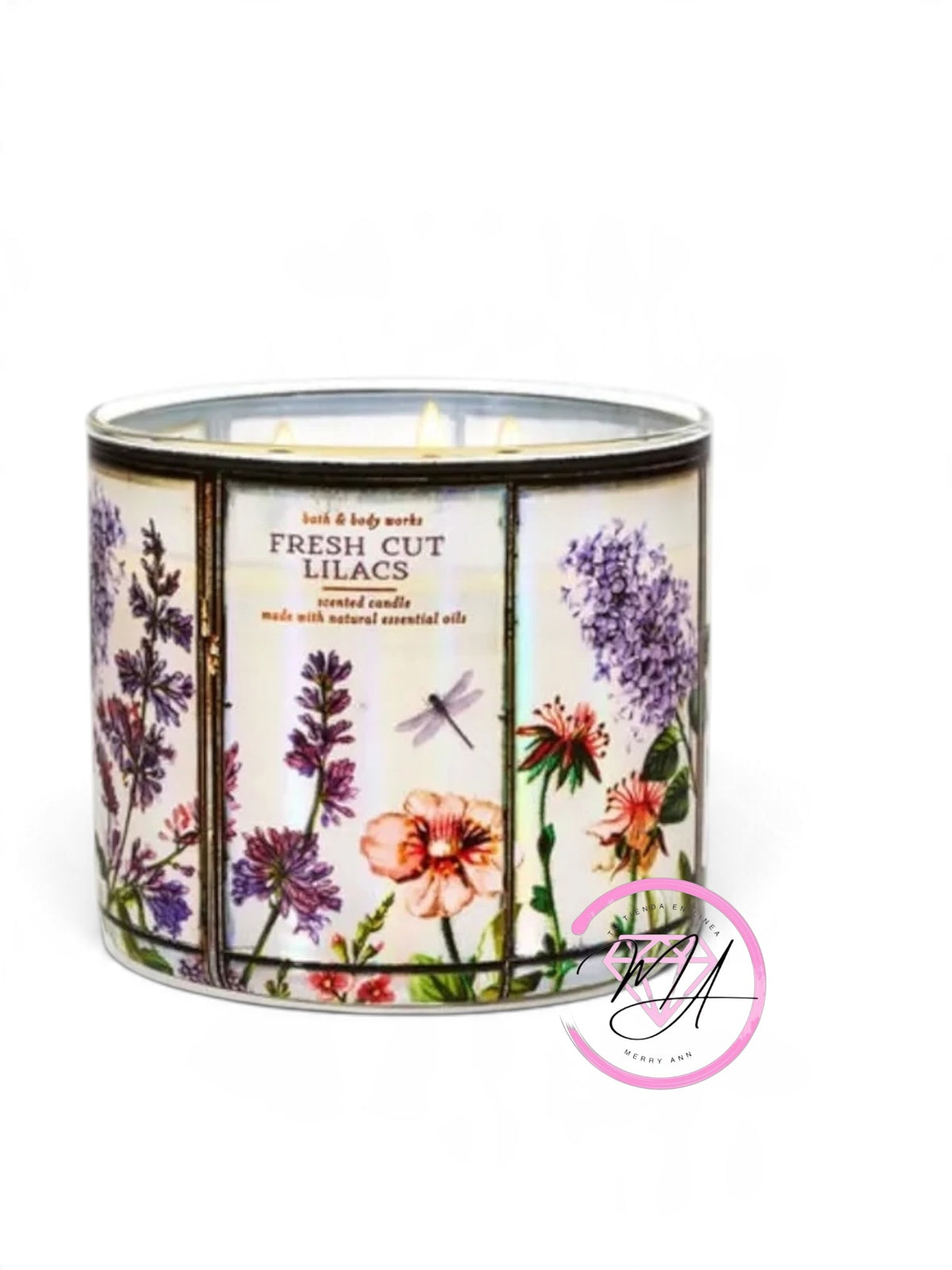 Vela 3 Mechas Fresh Cut Lilacs