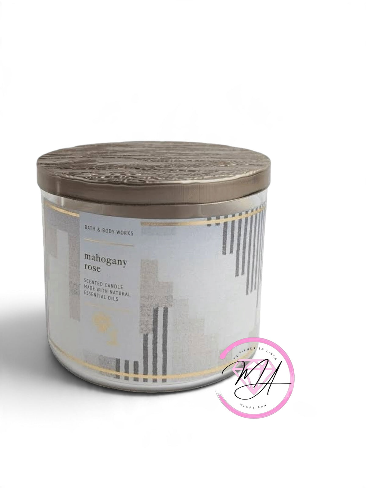 Vela 3 Mechas Mahogany rose