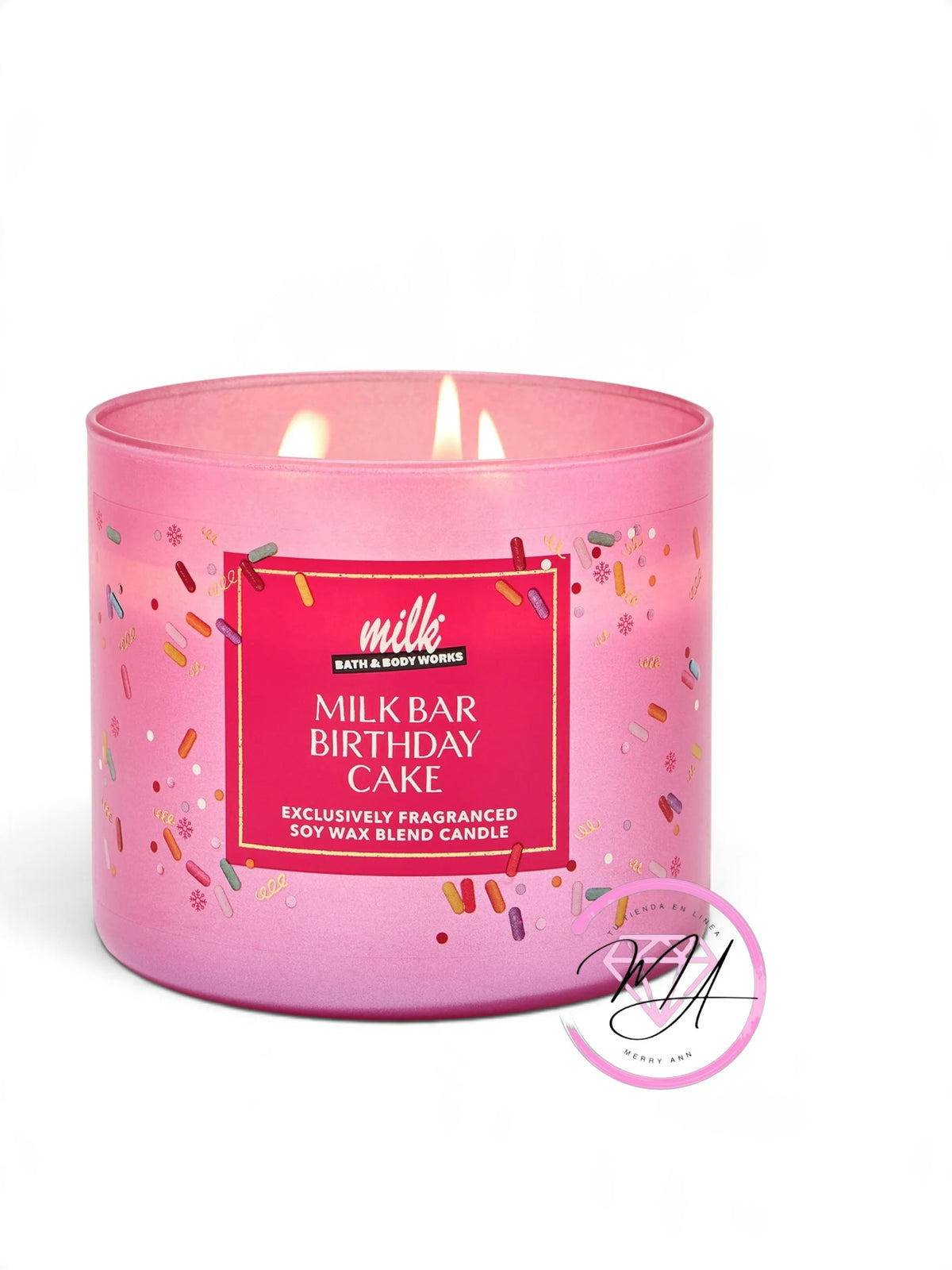 Vela 3 Mechas Milk bar birthday cake