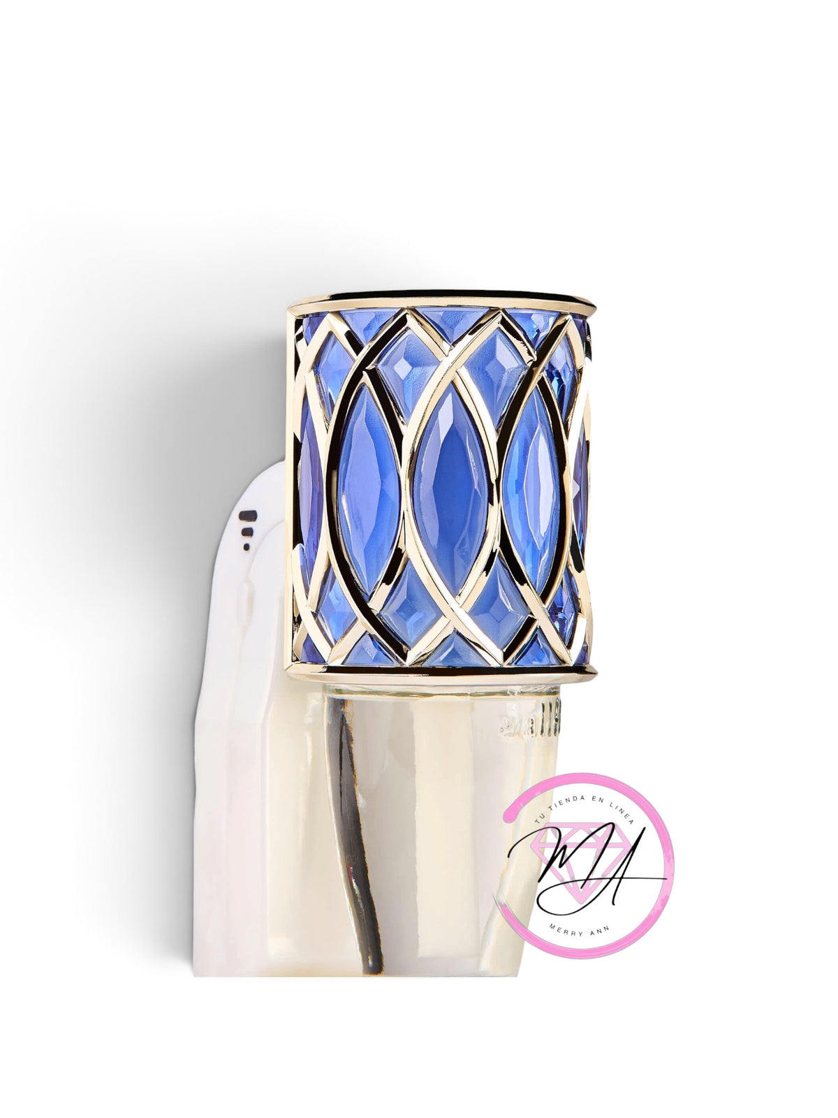 Difusor Vitral azul a con control scent y luz
