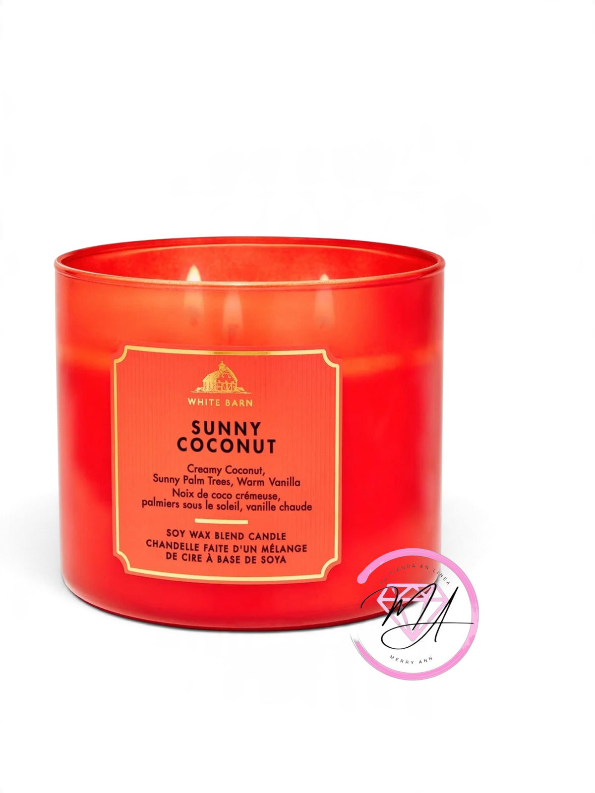 Vela 3 Mechas Sunny coconut