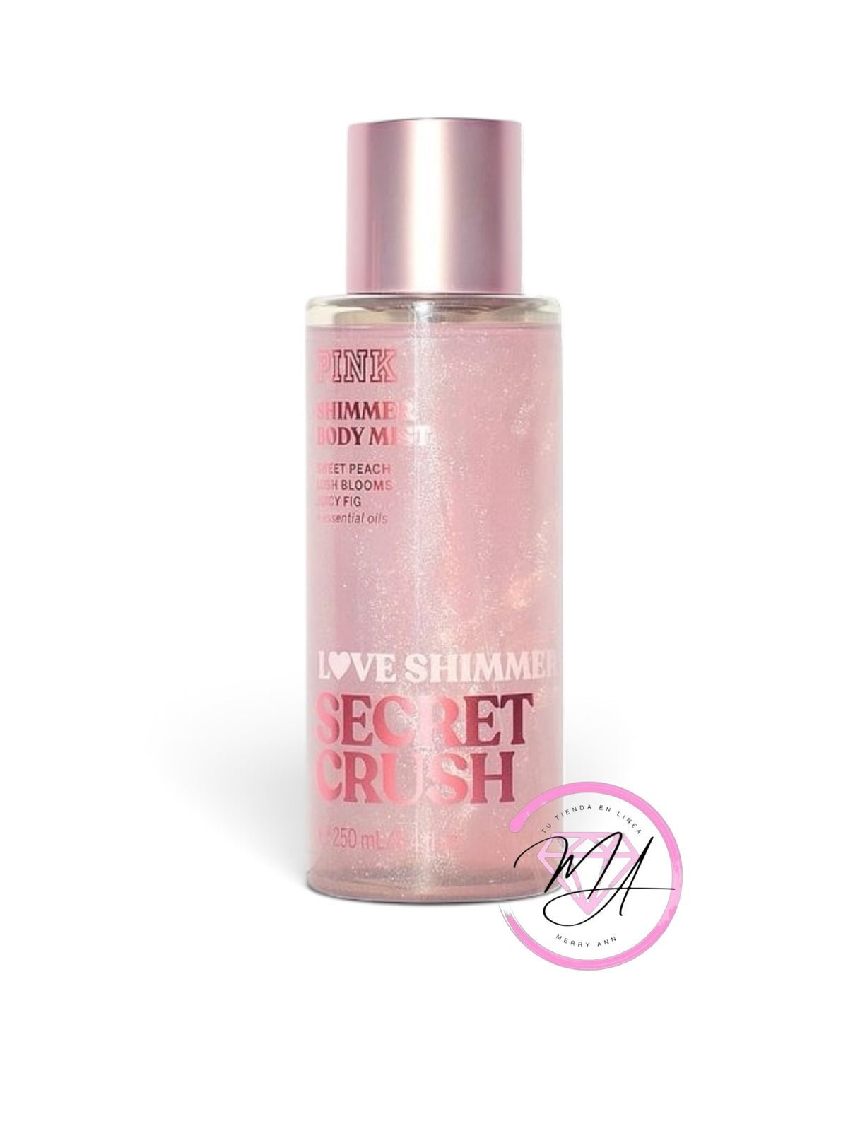 Pink Body Mist Shimmer Mist SECRET CRUSH