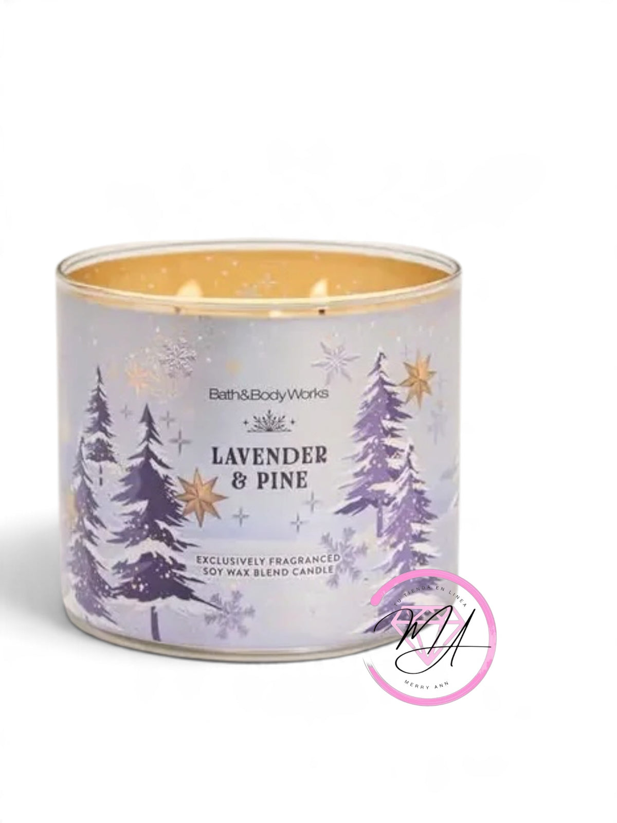 Vela 3 Mechas Lavender & pine