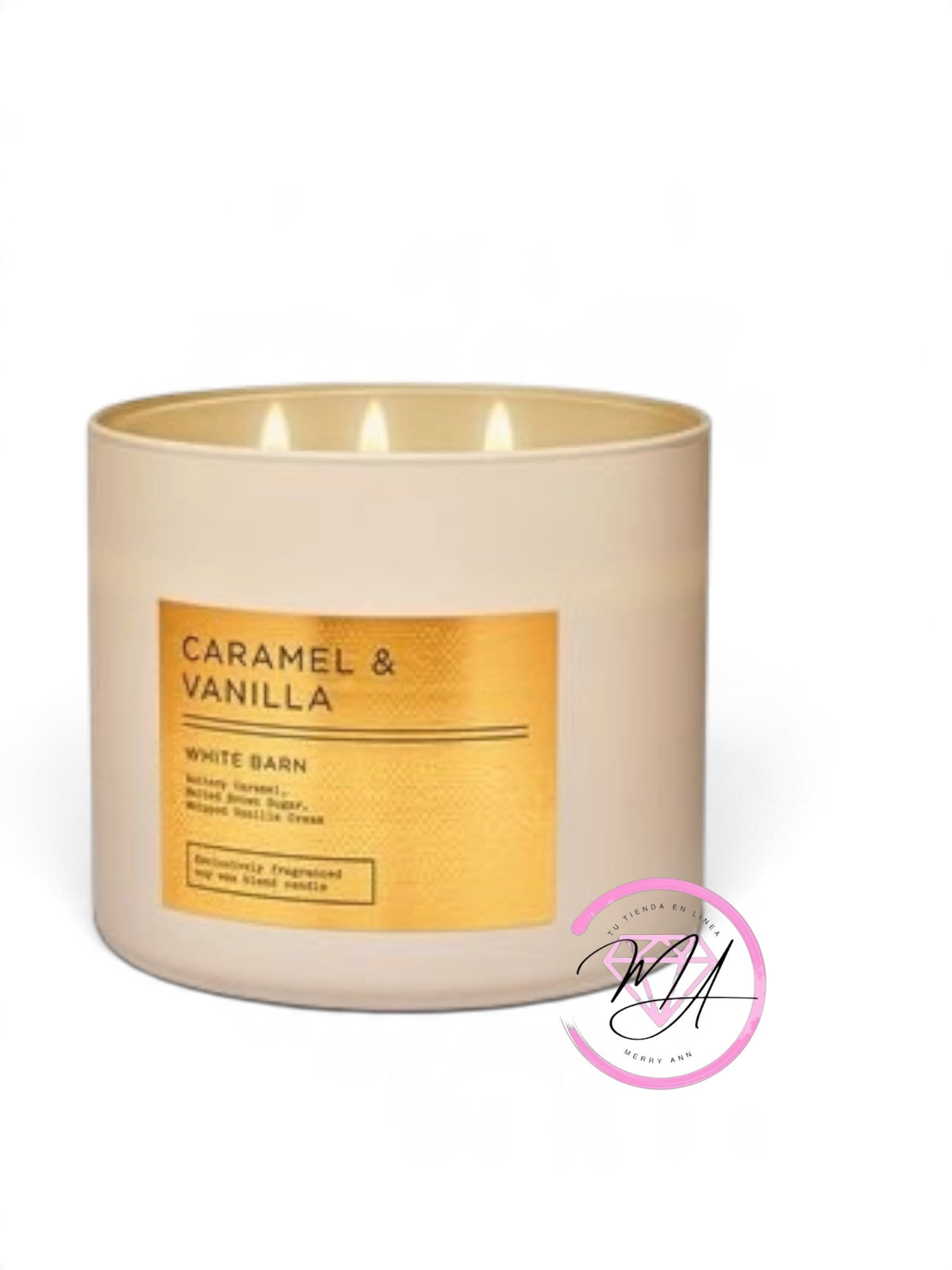 Vela 3 Mechas Caramel & vanilla