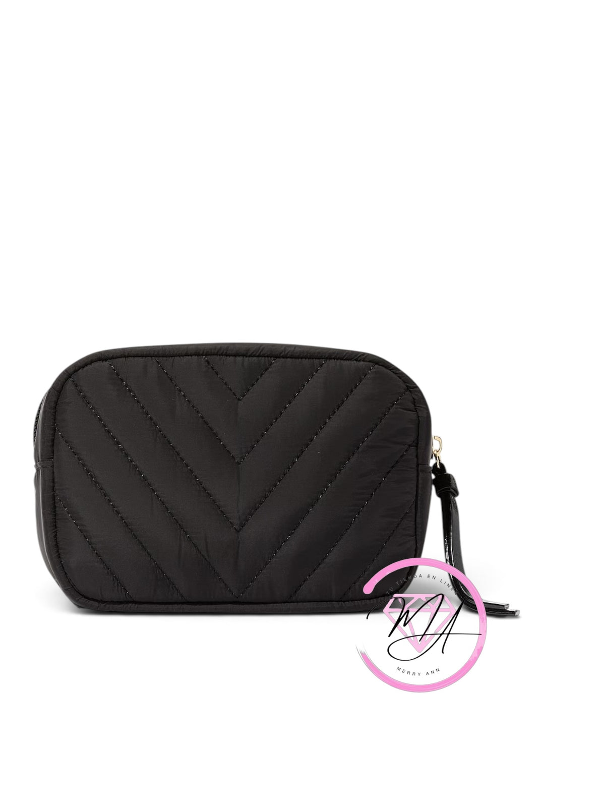 Neceser cuadrado Negro V-Quilt