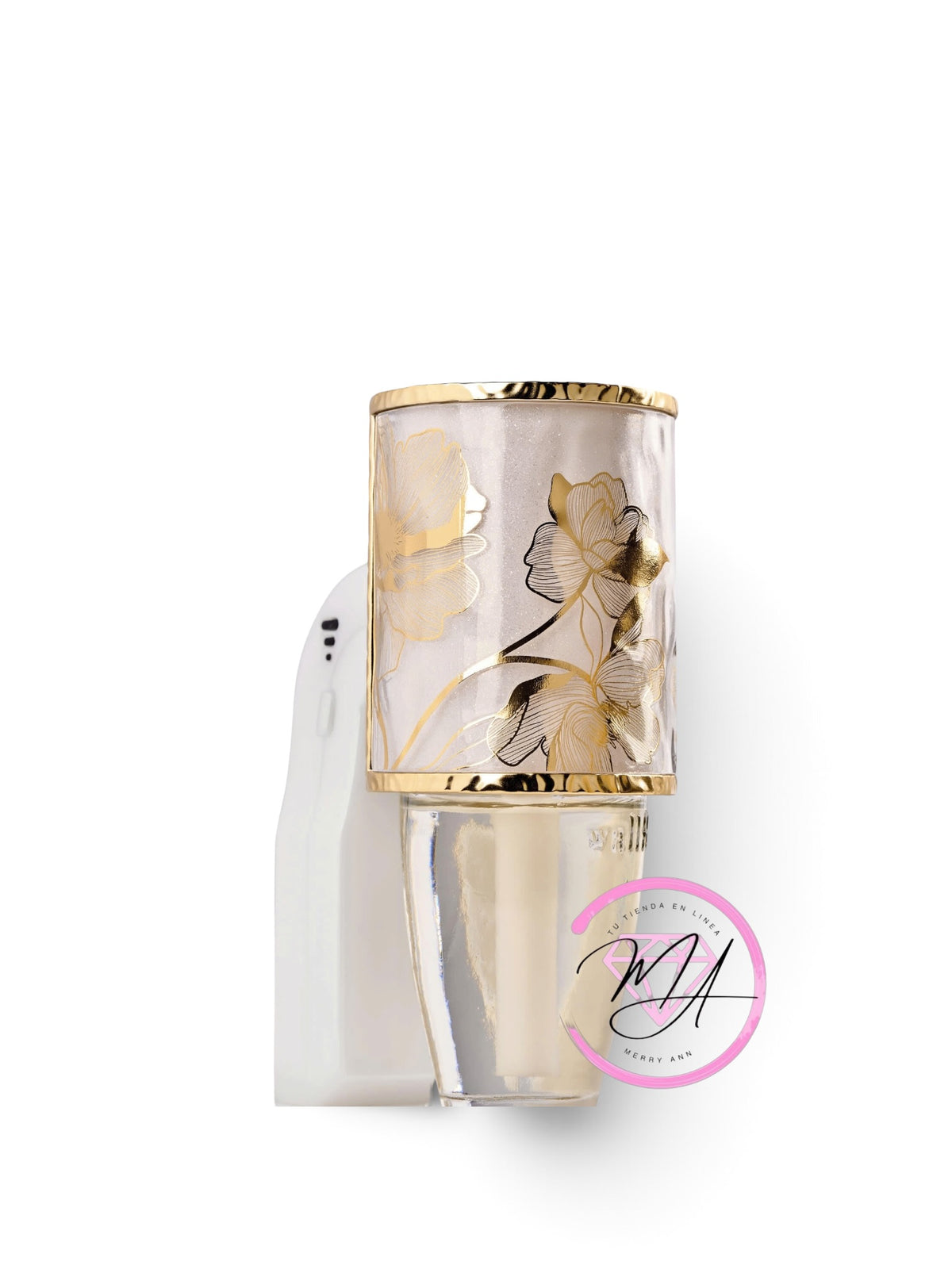 Difusor Flores doradas c/luz y control scent