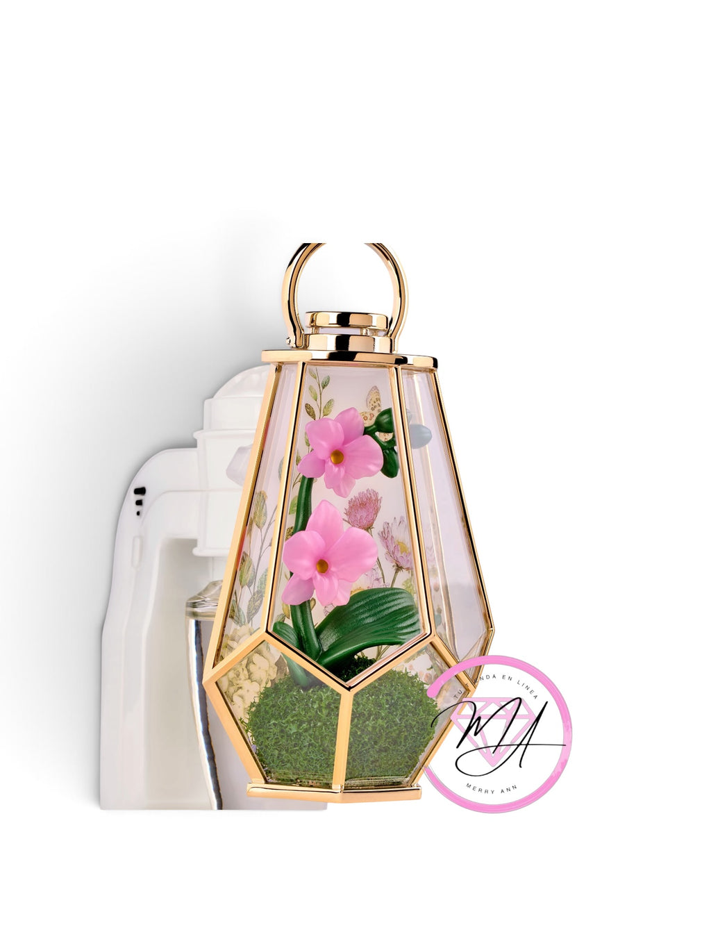 Difusor Vitral flores rosas