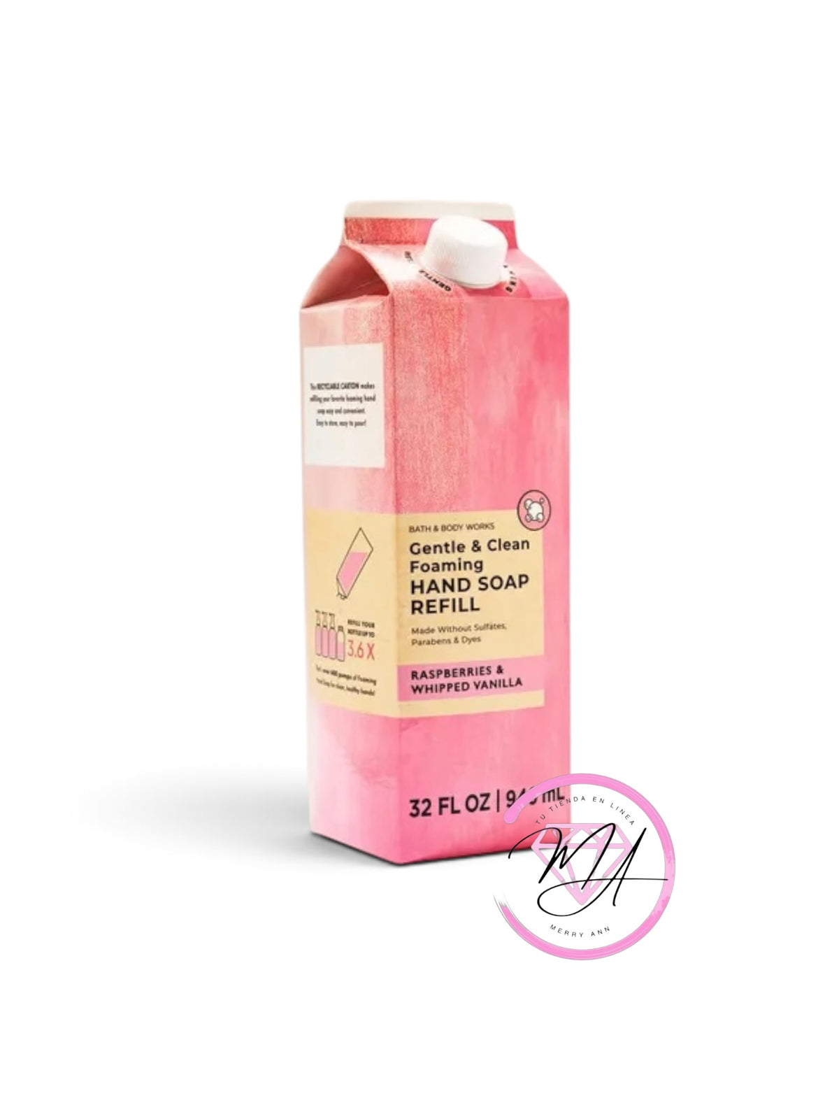 Jabon Refill RASPERRIES & WHIPPED VANILLA