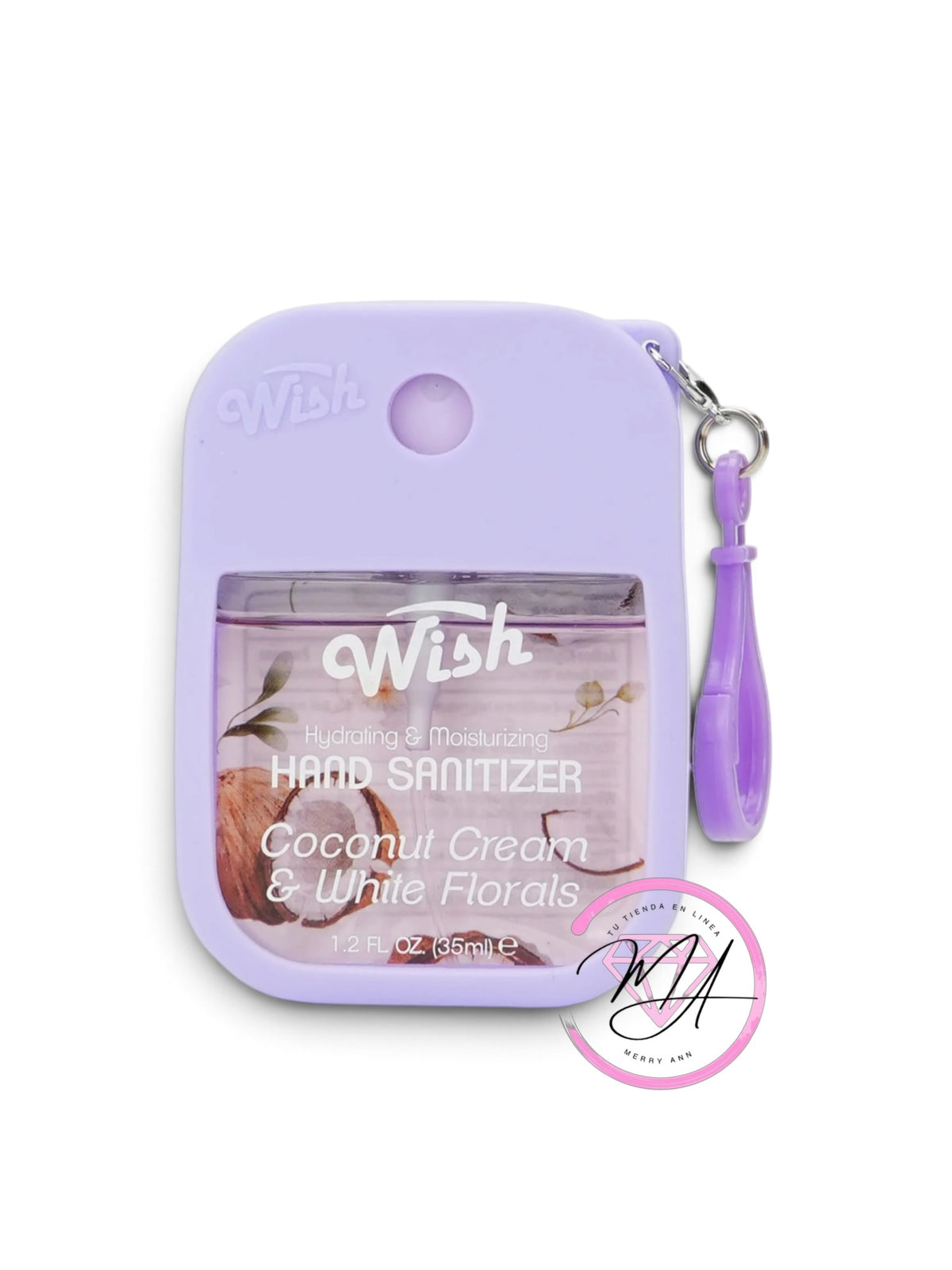 Hand Sanitizer WISH Coconut Cream & White Floral